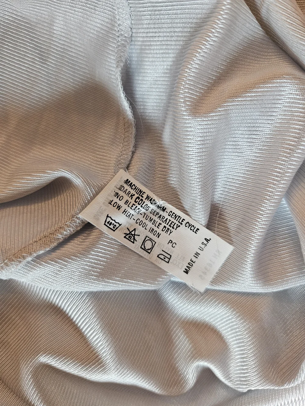 Vintage Vanity Fair Slip Silver With New Tag Sz 40